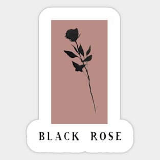 Black rose Sticker